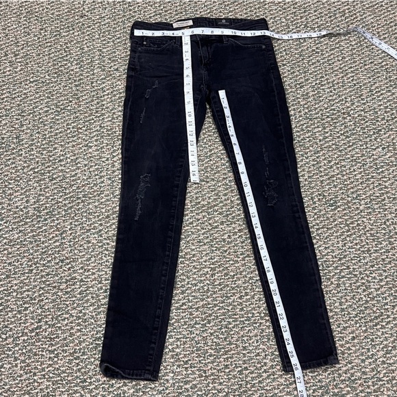 AG Adriano Goldschmied Black The Leggings Ankle Super Skinny Ankle Jeans Size 25 - Picture 5 of 6